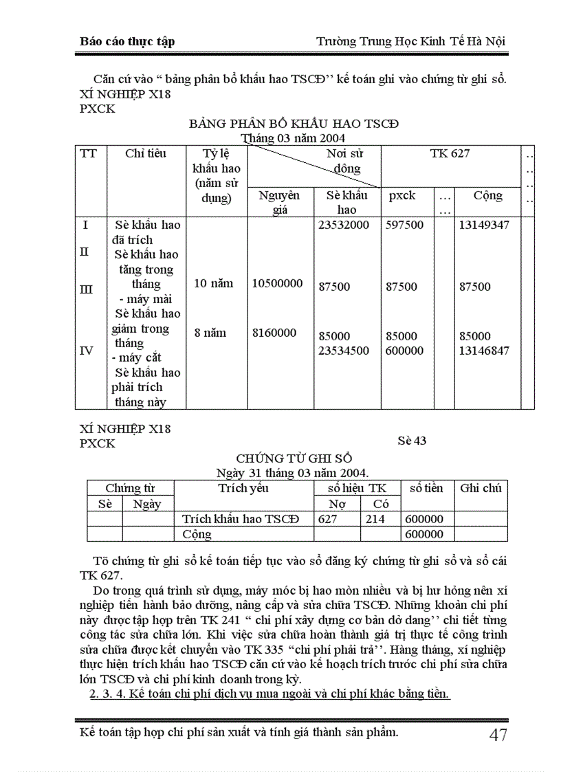 image for page Kế toán chi phí sản xuất và tính giá thành sản phẩm tại xí nghiệp X18 1