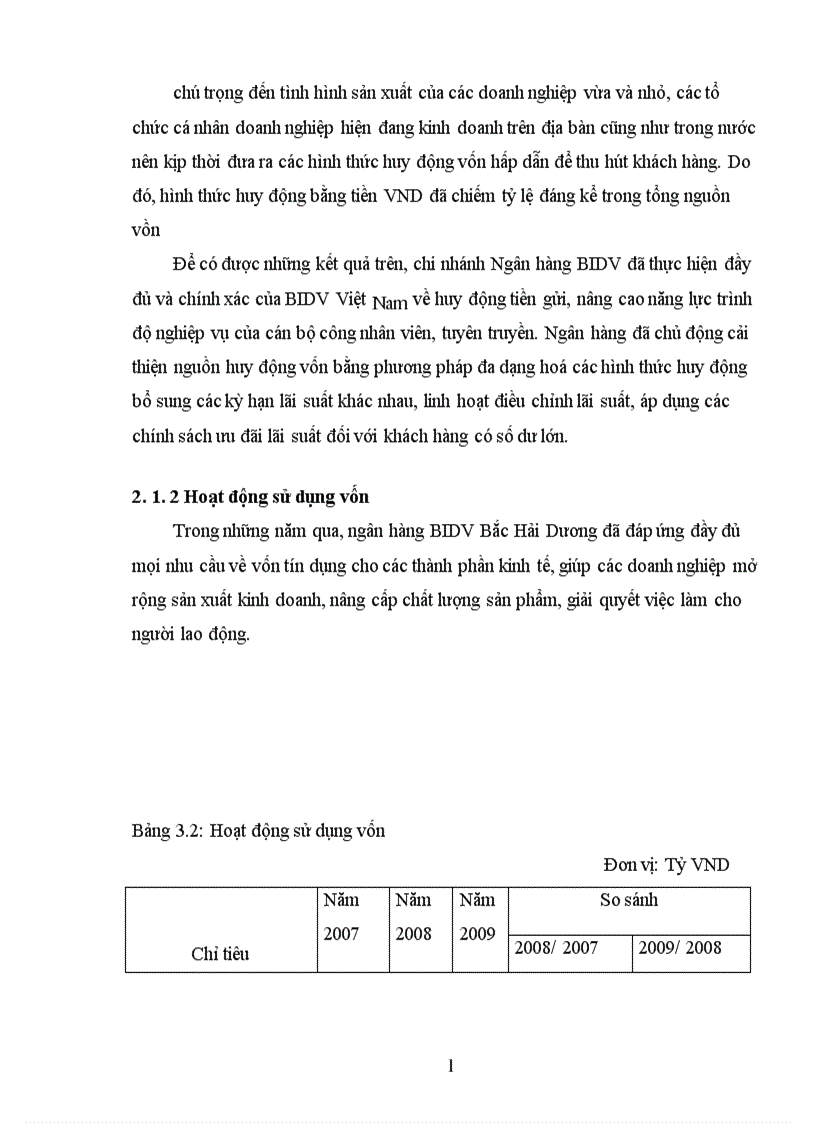 image for page Tình hình hoạt động kinh doanh của ngân hàng Đầu Tư và Phát Triển Việt Nam và Chi nhánh BIDV Bắc Hải Dương