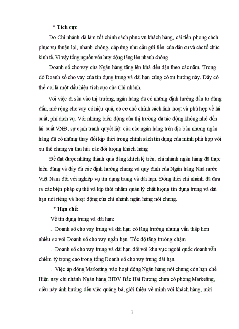 image for page Tình hình hoạt động kinh doanh của ngân hàng Đầu Tư và Phát Triển Việt Nam và Chi nhánh BIDV Bắc Hải Dương