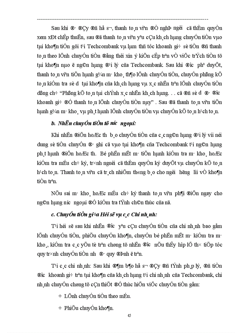 image for page Một số biện pháp nhằm nâng cao chất lượng hoạt động thanh toán quốc tế tại Ngân hàng Thương mại cổ phần Kỹ thương Việt Nam Techcombank 1