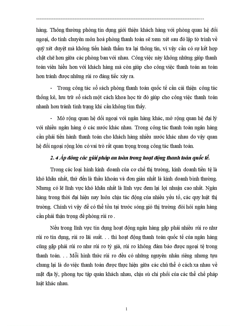 image for page Một số biện pháp nhằm nâng cao chất lượng hoạt động thanh toán quốc tế tại Ngân hàng Thương mại cổ phần Kỹ thương Việt Nam Techcombank 1