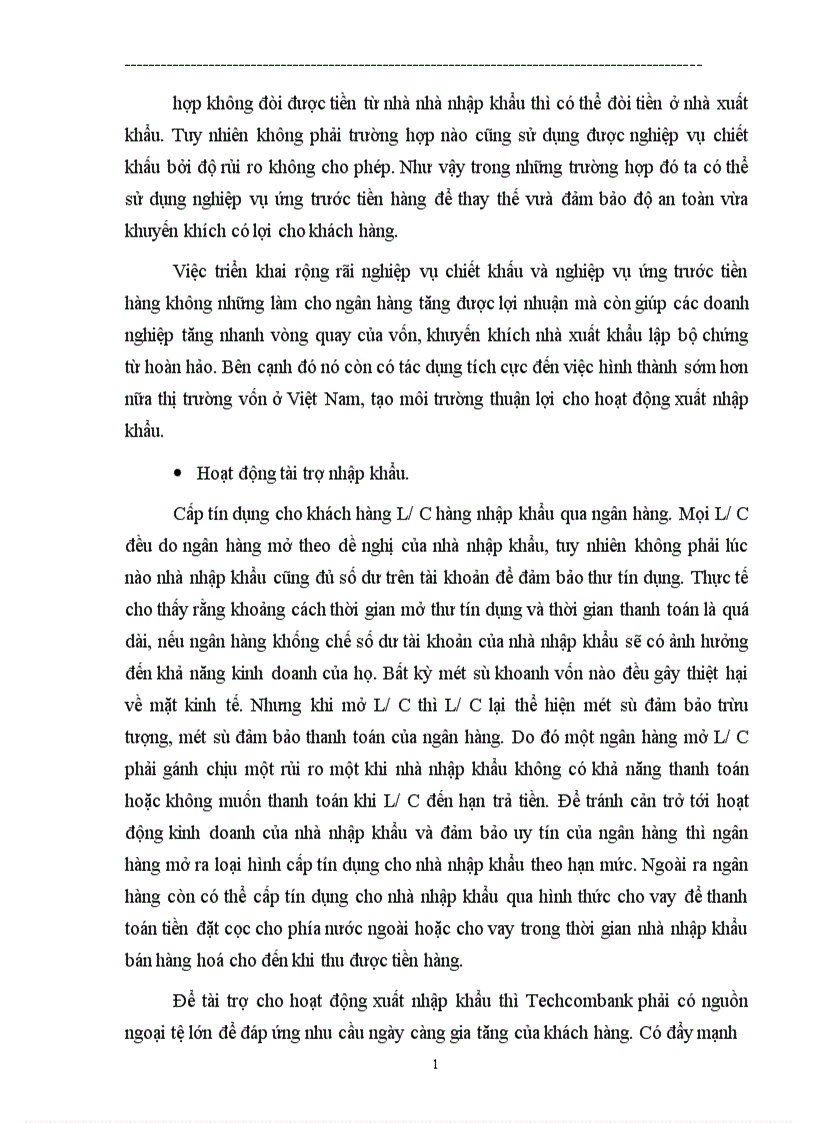 image for page Một số biện pháp nhằm nâng cao chất lượng hoạt động thanh toán quốc tế tại Ngân hàng Thương mại cổ phần Kỹ thương Việt Nam Techcombank 1