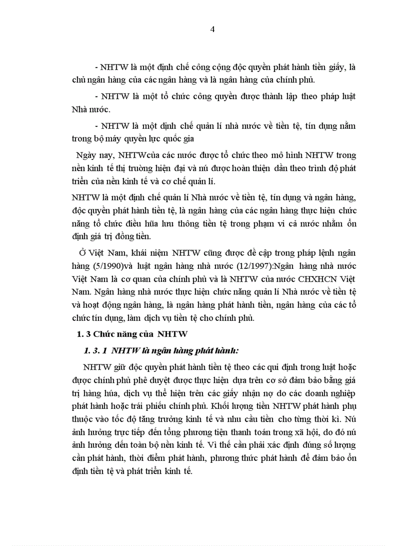 image for page Hoạt động của NHTW và giải pháp nâng cao vai trò của NHTW trong giai đoạn hiện nay