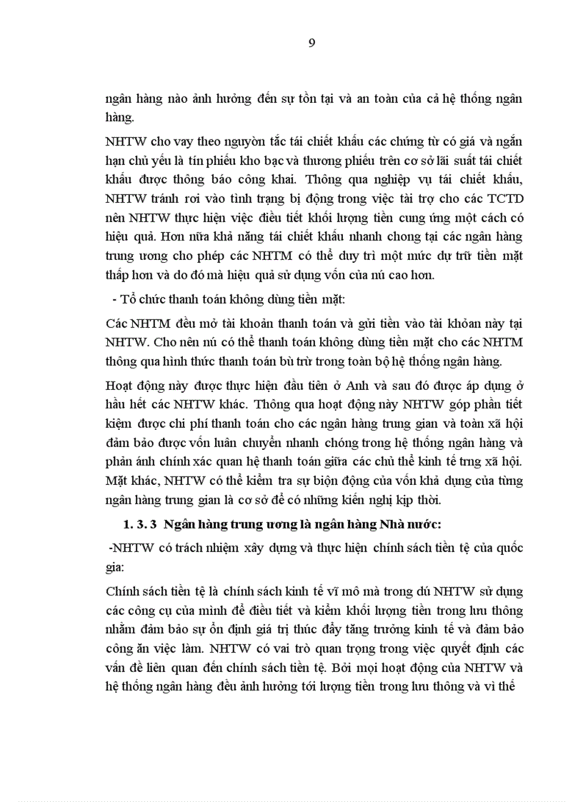 image for page Hoạt động của NHTW và giải pháp nâng cao vai trò của NHTW trong giai đoạn hiện nay