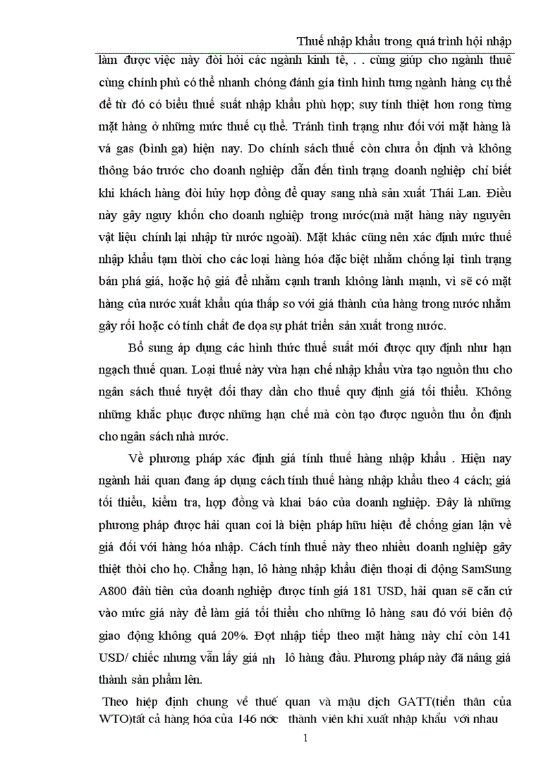 image for page Thuế nhập khẩu trong quá trình hội nhập kinh tế