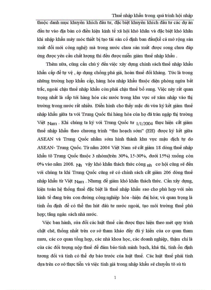 image for page Thuế nhập khẩu trong quá trình hội nhập kinh tế