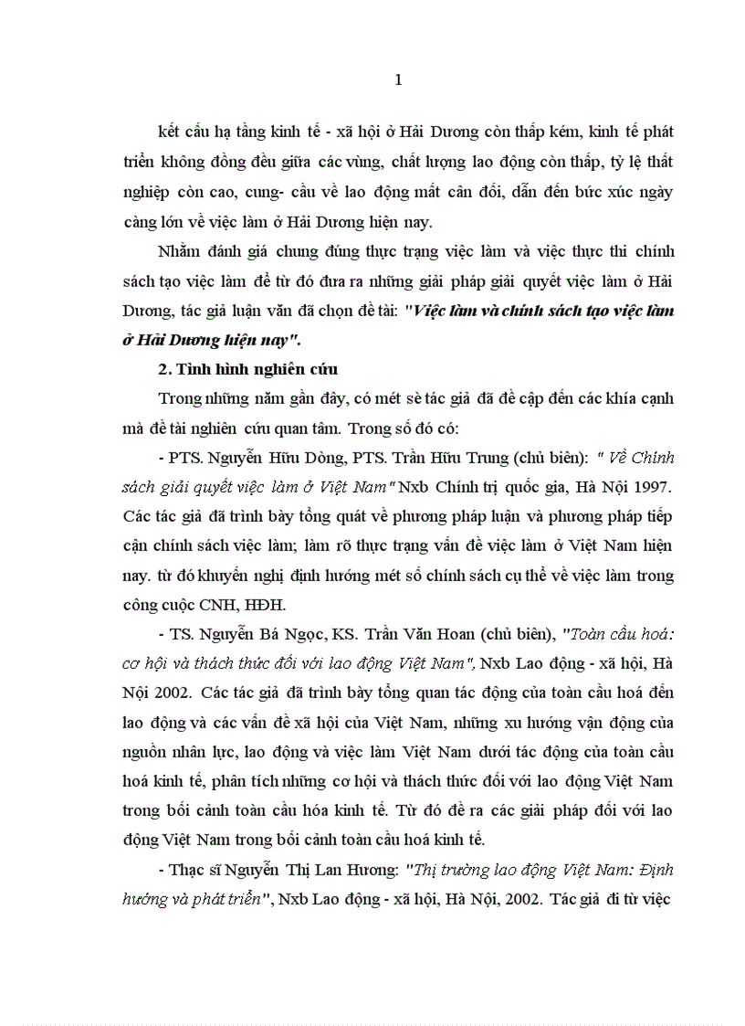 image for page Việc làm và chính sách tạo việc làm ở Hải Dương hiện nay