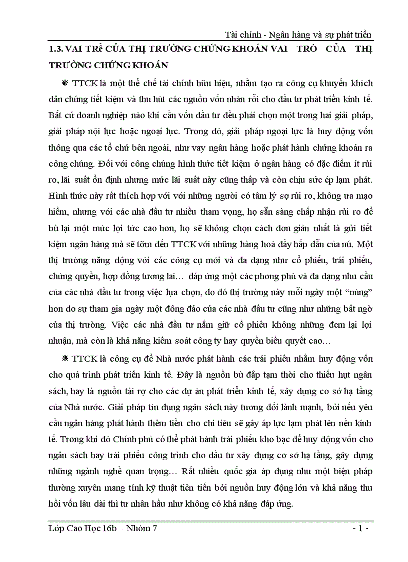image for page Sự phát triển của thị trường chứng khoán và ảnh hưởng của nó đến tăng trưởng kinh tế Việt Nam 1