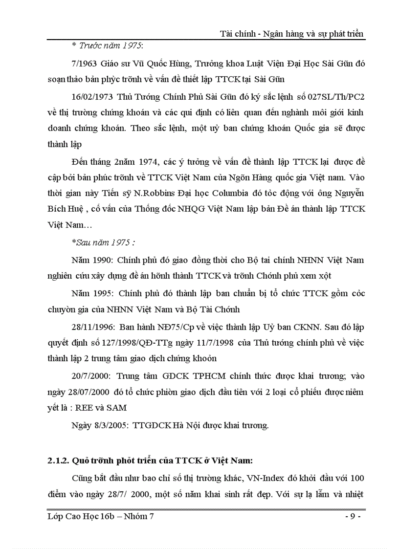 image for page Sự phát triển của thị trường chứng khoán và ảnh hưởng của nó đến tăng trưởng kinh tế Việt Nam 1