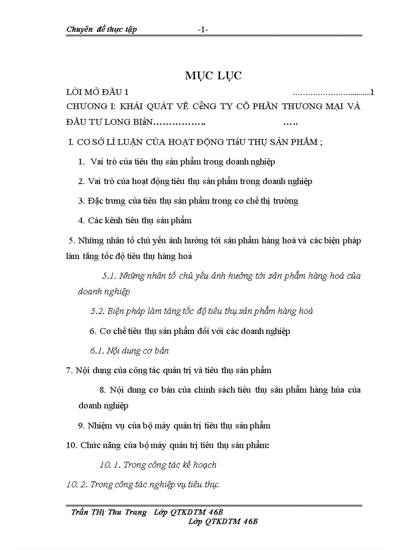 image for page Tiêu thụ sàn phầm hàng hóa tại Công ty cổ phần thương mại và đầu tư Long Biên Thực trạng và giải pháp 1