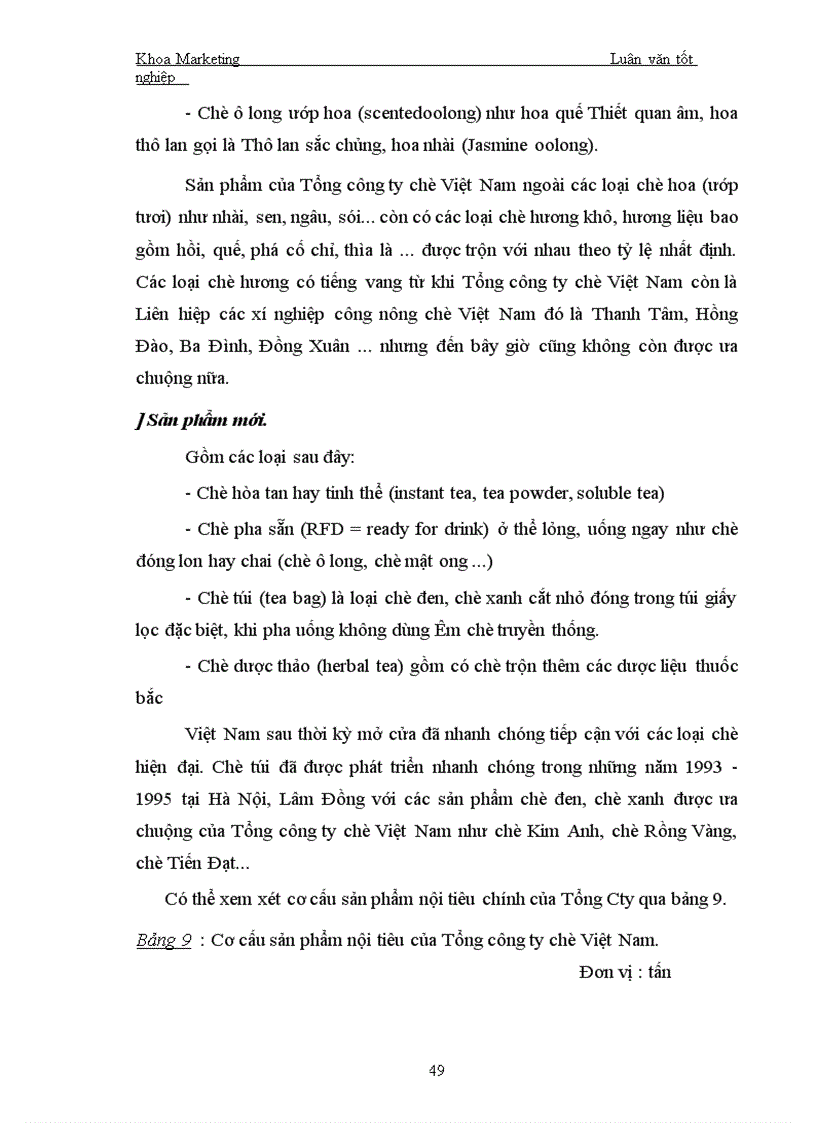 image for page Một số biện pháp nhằm tăng thị phần trong nước của Tổng công ty chè Việt Nam 1