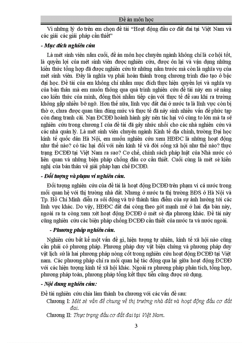 image for page Hoạt động đầu cơ đất đai tại Việt Nam và các giải các giải pháp cần thiết 1