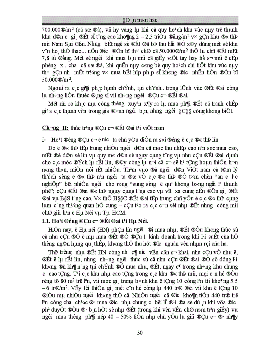 image for page Hoạt động đầu cơ đất đai tại Việt Nam và các giải các giải pháp cần thiết 1