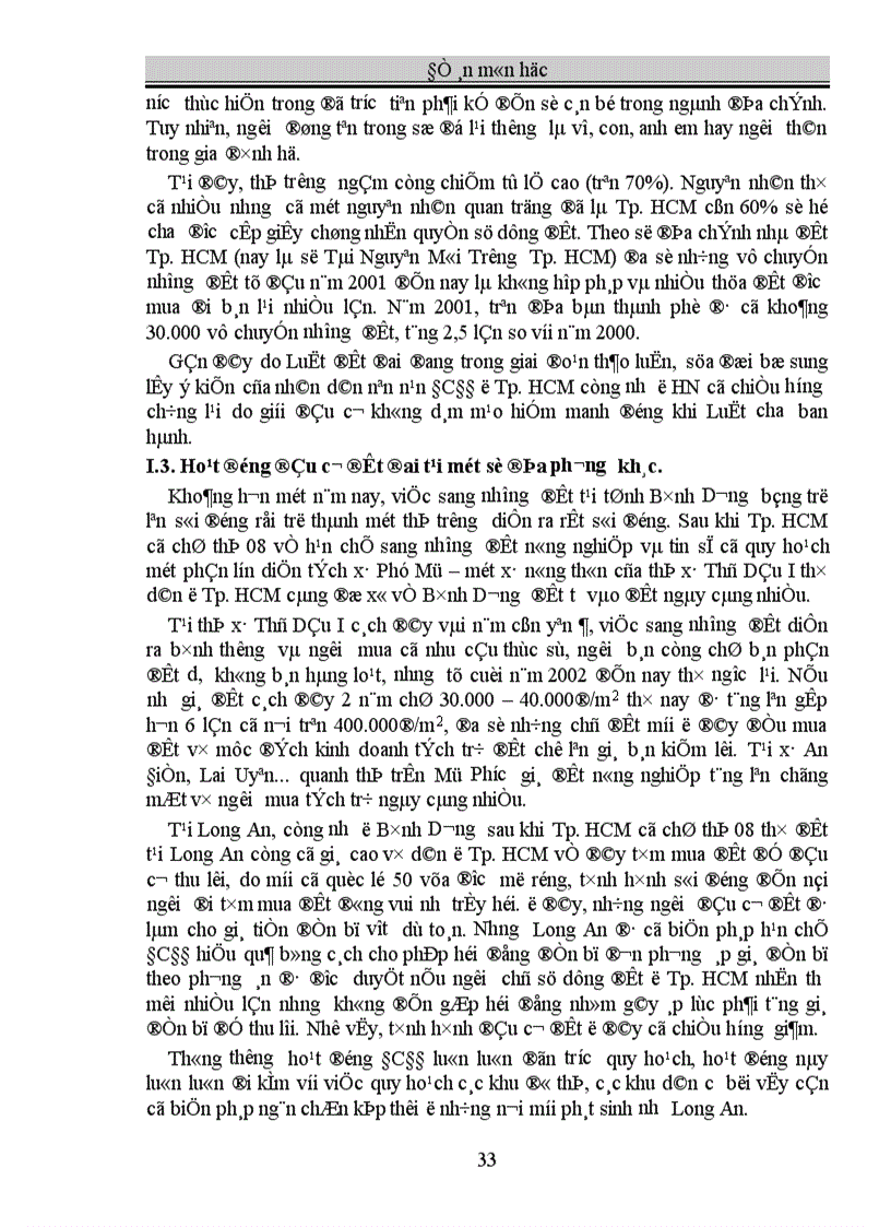 image for page Hoạt động đầu cơ đất đai tại Việt Nam và các giải các giải pháp cần thiết 1
