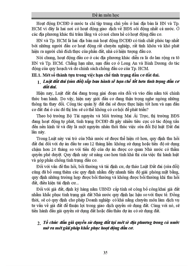 image for page Hoạt động đầu cơ đất đai tại Việt Nam và các giải các giải pháp cần thiết 1