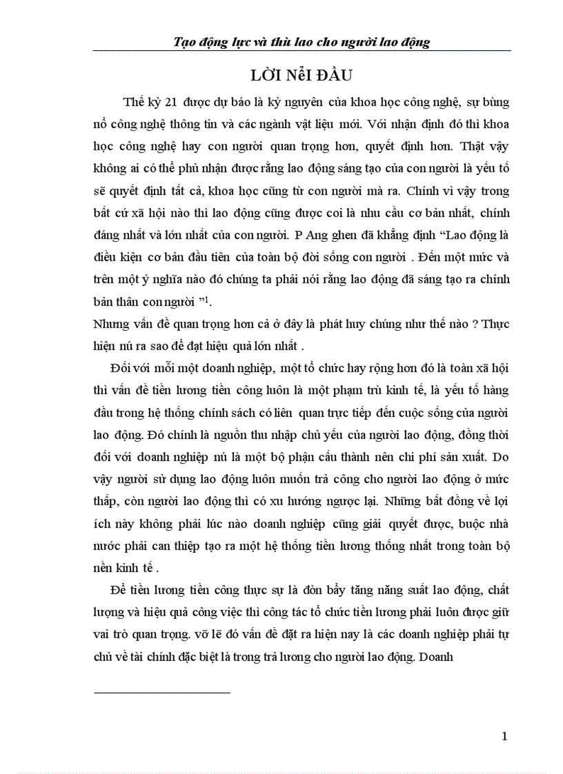 image for page Tạo động lực và thù lao cho người lao động