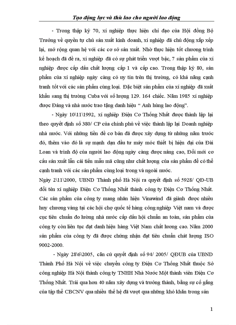 image for page Tạo động lực và thù lao cho người lao động