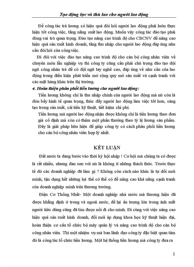 image for page Tạo động lực và thù lao cho người lao động