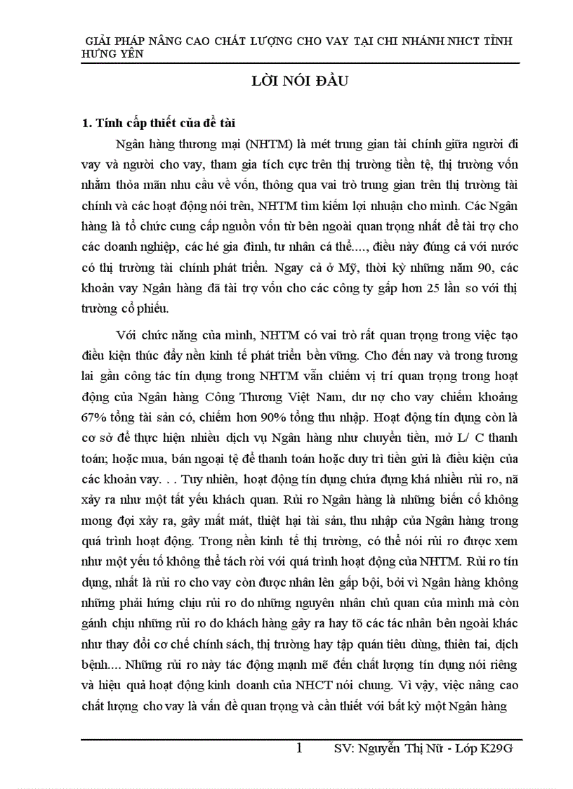 image for page Giải pháp nâng cao chất lượng cho vay tại Chi nhánh Ngân hàng Công thương tỉnh Hưng Yên 1