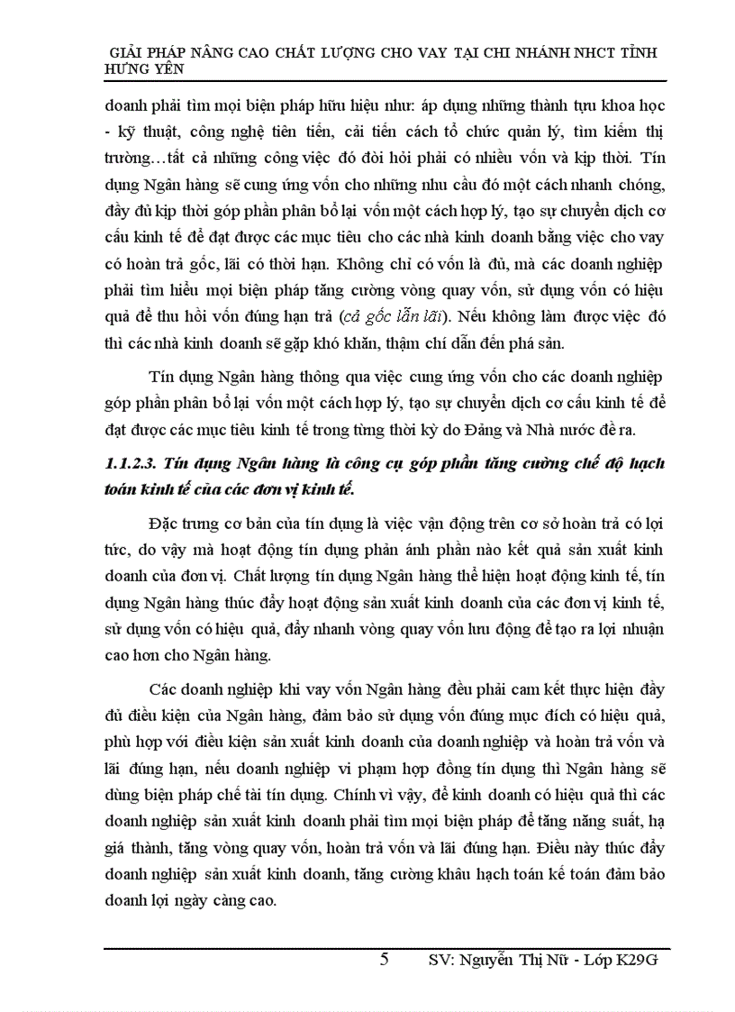 image for page Giải pháp nâng cao chất lượng cho vay tại Chi nhánh Ngân hàng Công thương tỉnh Hưng Yên 1