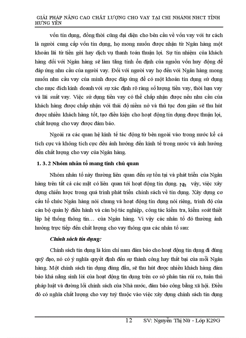 image for page Giải pháp nâng cao chất lượng cho vay tại Chi nhánh Ngân hàng Công thương tỉnh Hưng Yên 1