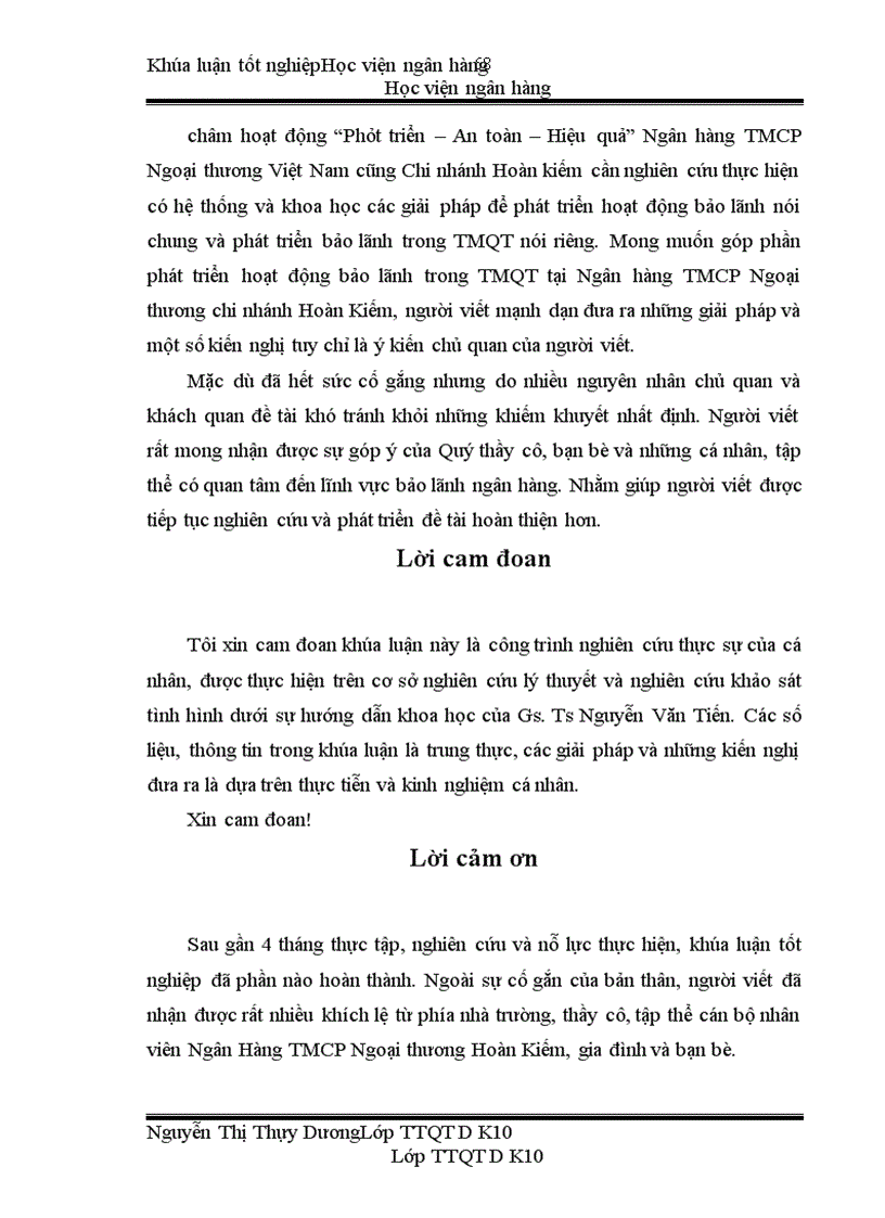 image for page Giải pháp hoàn thiện và phát triển nghiệp vụ Bảo Lãnh Ngân Hàng tại ngân hàng TMCP Ngoại Thương Việt Nam chi nhánh Hoàn Kiếm