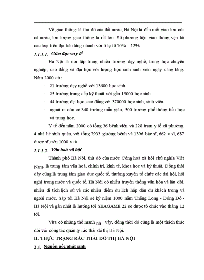 image for page Bước đầu nghiên cứu công tác quản lý rác thải đô thị thành phố Hà Nội nghiên cứu công nghệ xử lý bằng phương pháp chôn lấp tại bãi Nam Sơn Sóc Sơn