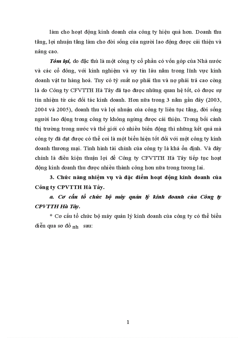 image for page Tổ chức công tác kế toán các khoản tạm ứng và các khoản cầm cố ký cược ký quỹ ngắn hạn ở Công Ty CPVTTH Hà Tây 1