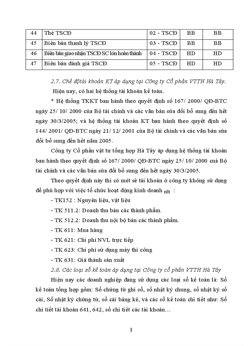 image for page Tổ chức công tác kế toán các khoản tạm ứng và các khoản cầm cố ký cược ký quỹ ngắn hạn ở Công Ty CPVTTH Hà Tây 1