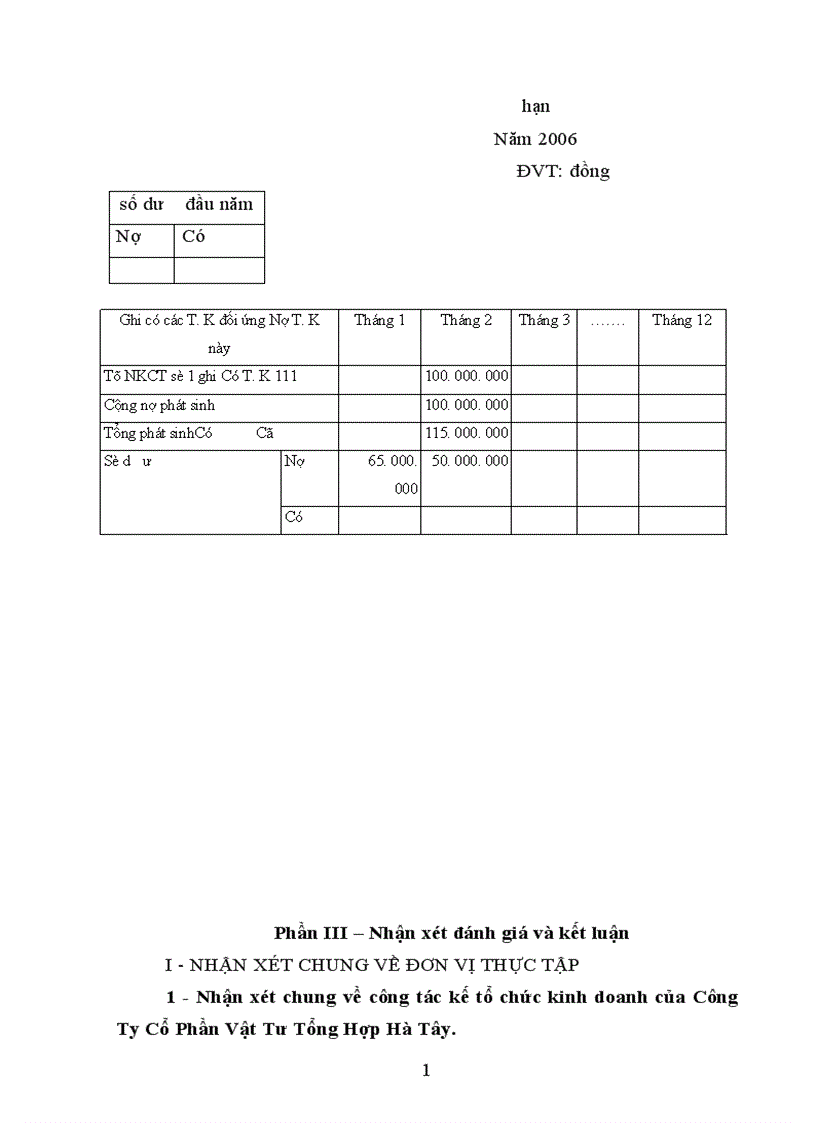 image for page Tổ chức công tác kế toán các khoản tạm ứng và các khoản cầm cố ký cược ký quỹ ngắn hạn ở Công Ty CPVTTH Hà Tây 1