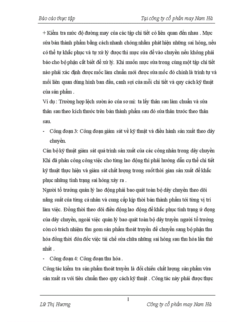 image for page Báo cáo thực tập Tại công ty cổ phần may Nam Hà 1