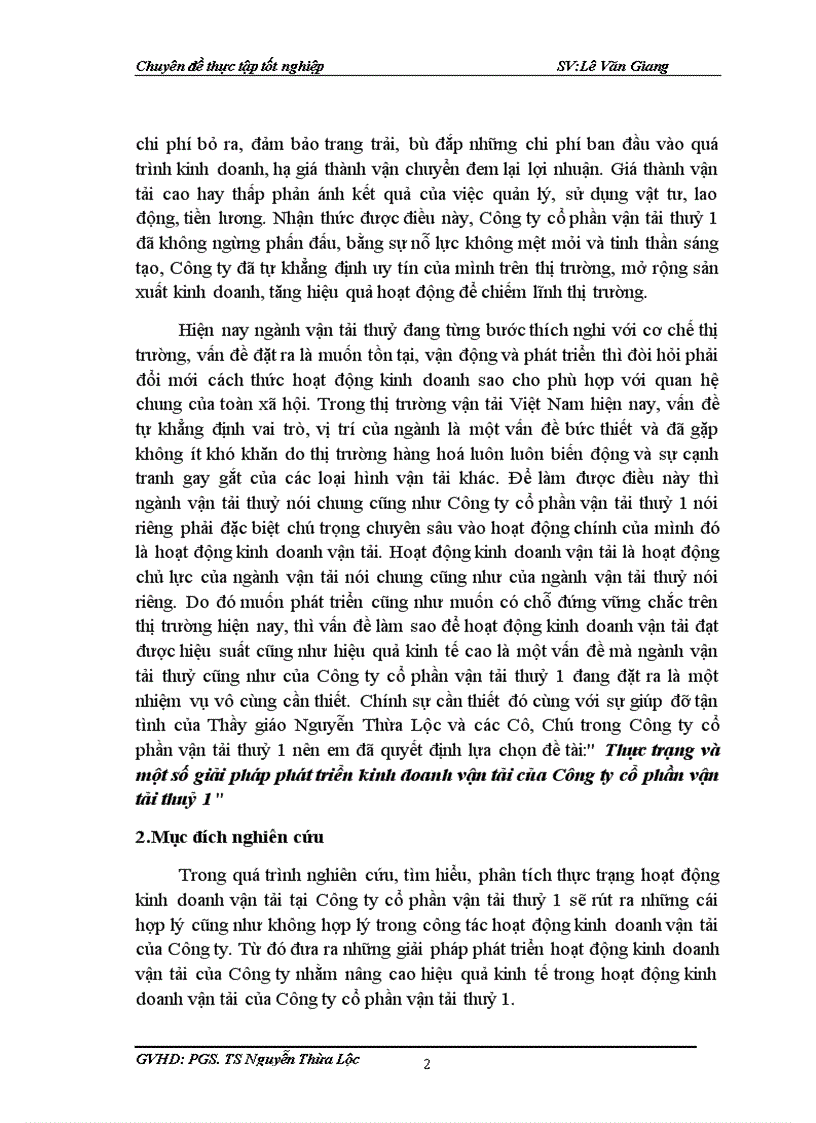 image for page Thực trạng và một số giải pháp phát triển kinh doanh vận tải của Công ty cổ phần vận tải thuỷ 1
