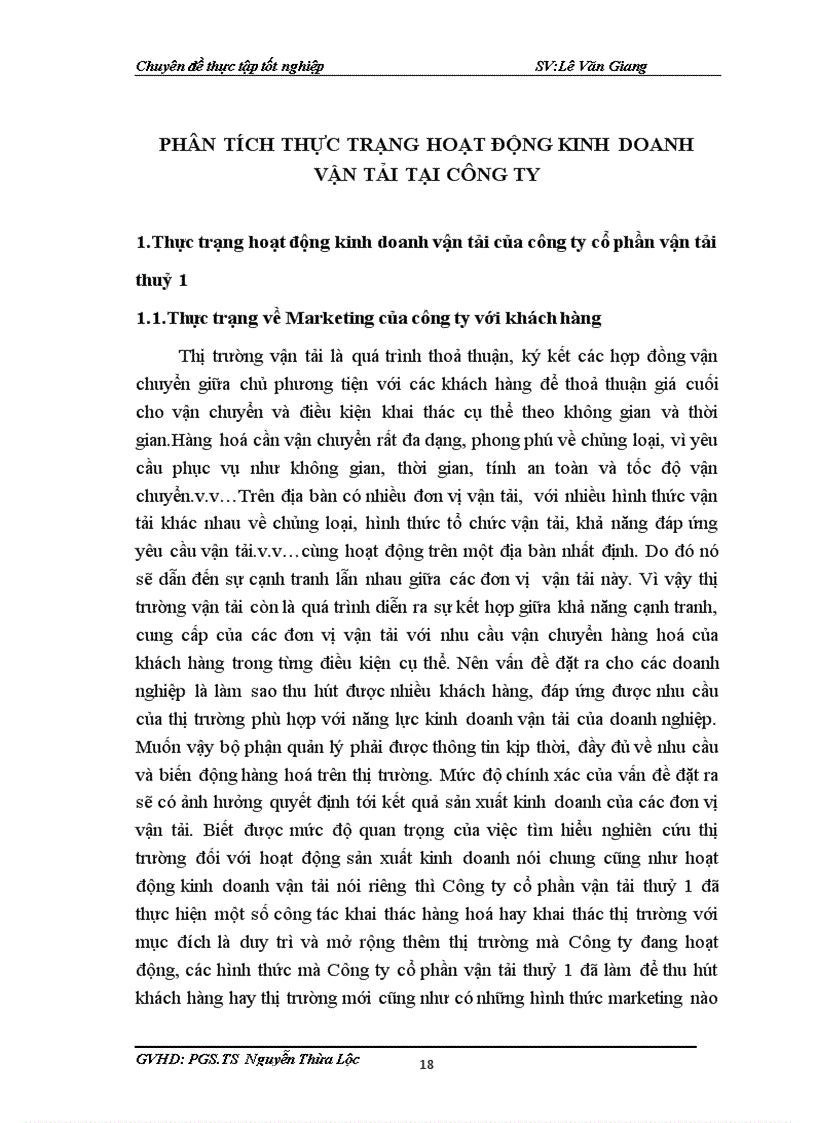 image for page Thực trạng và một số giải pháp phát triển kinh doanh vận tải của Công ty cổ phần vận tải thuỷ 1