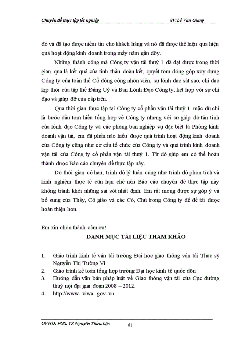 image for page Thực trạng và một số giải pháp phát triển kinh doanh vận tải của Công ty cổ phần vận tải thuỷ 1