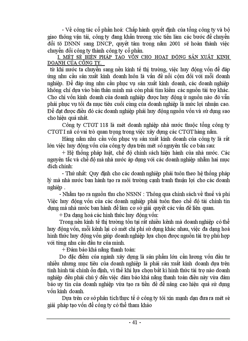 image for page Công tác tổ chức vốn bằng tiền tại công ty công trình giao thông 118 1