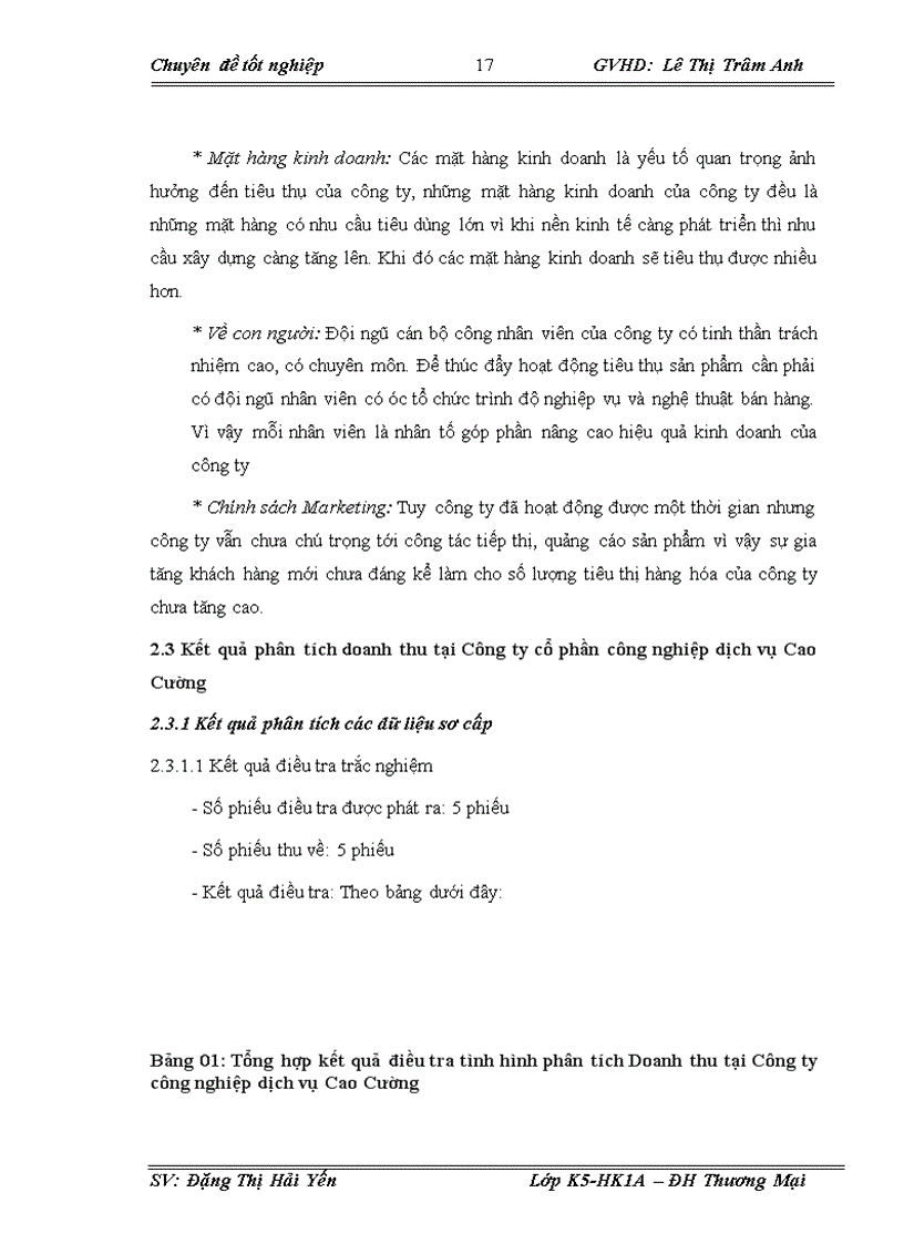 image for page Phân tích doanh thu tại Công ty Cổ phần công nghiệp dịch vụ Cao Cường 1