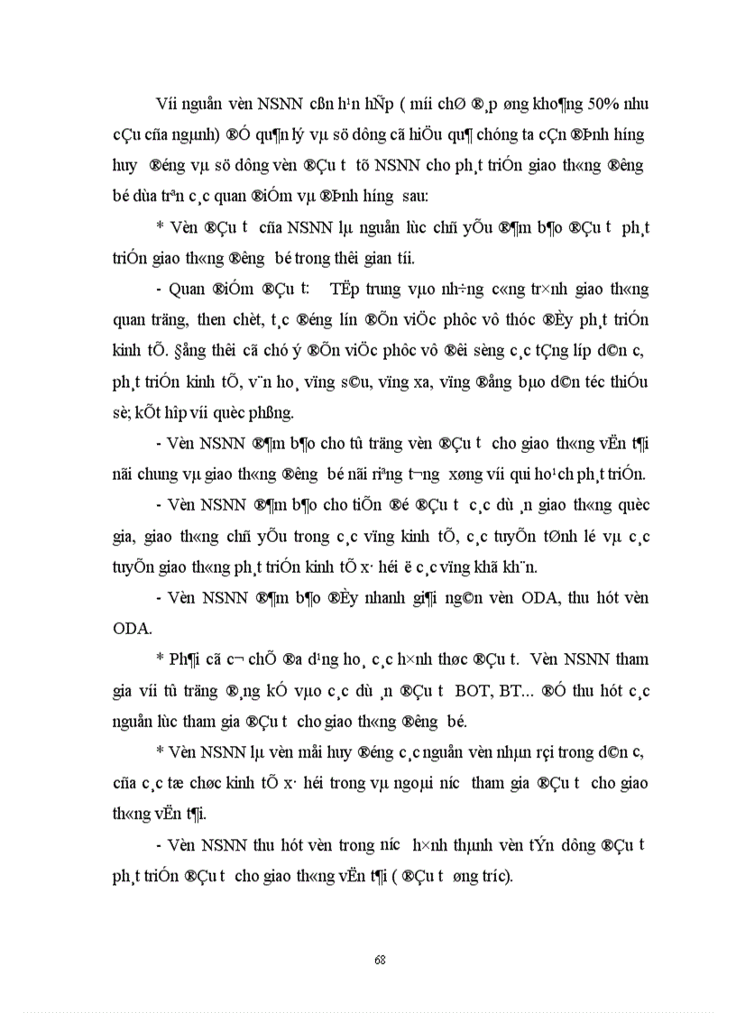 image for page Định hướng huy động và sử dụng vốn đầu tư NSNN cho giao thông đường bộ ở Việt Nam giai đoạn 2001 2010