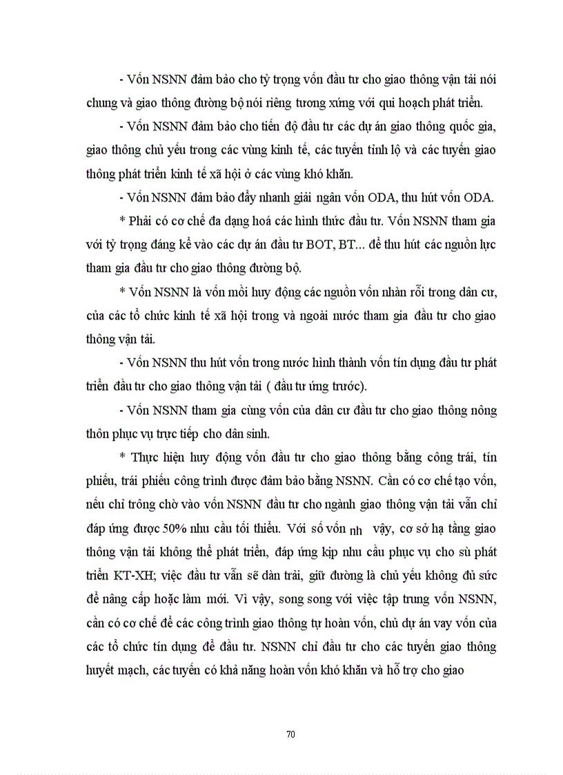 image for page Định hướng huy động và sử dụng vốn đầu tư NSNN cho giao thông đường bộ ở Việt Nam giai đoạn 2001 2010