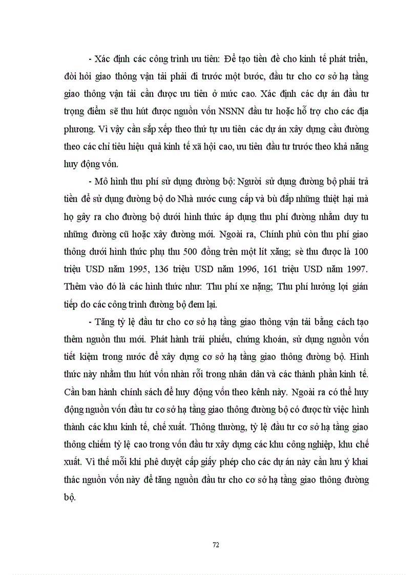 image for page Định hướng huy động và sử dụng vốn đầu tư NSNN cho giao thông đường bộ ở Việt Nam giai đoạn 2001 2010
