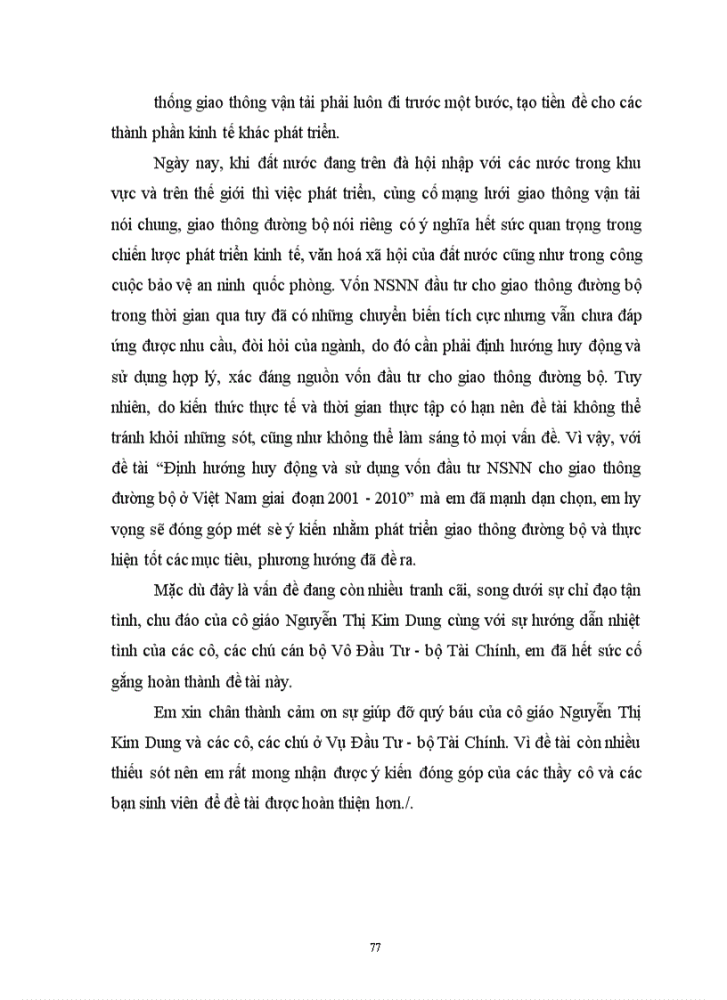 image for page Định hướng huy động và sử dụng vốn đầu tư NSNN cho giao thông đường bộ ở Việt Nam giai đoạn 2001 2010