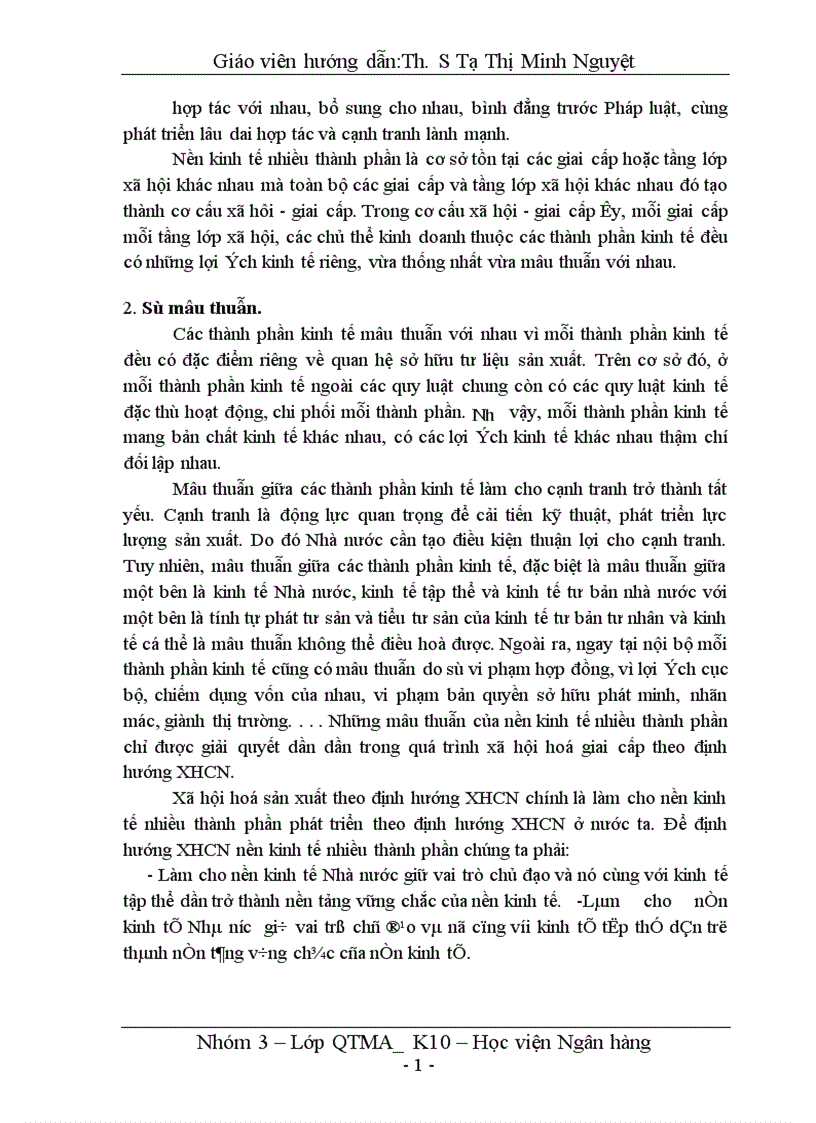 image for page xác định rõ mối quan hệ giữa các thành phần kinh tế định hướng đưa ra các chính sách kinh tế hợp lý
