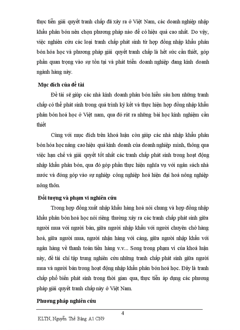 image for page Các tranh chấp phát sinh từ hợp đồng nhập khẩu phân bón hoá học ở việt nam và phương pháp giải quyết