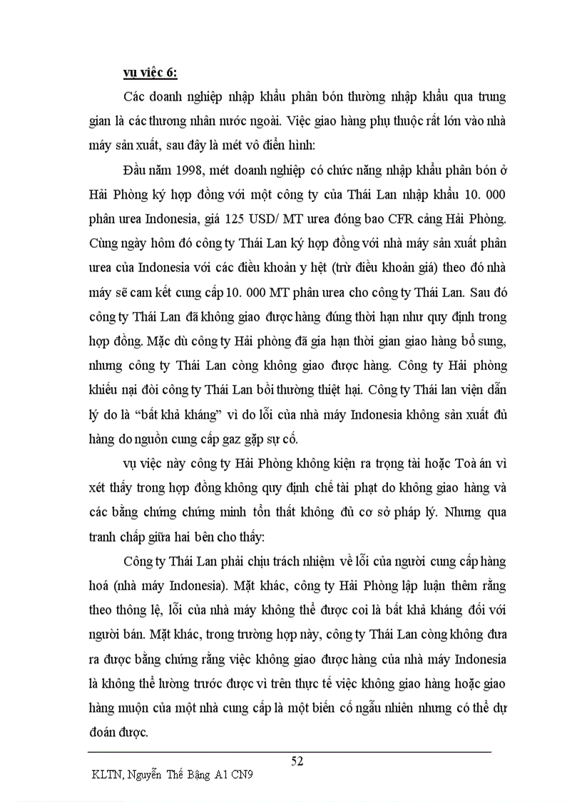 image for page Các tranh chấp phát sinh từ hợp đồng nhập khẩu phân bón hoá học ở việt nam và phương pháp giải quyết