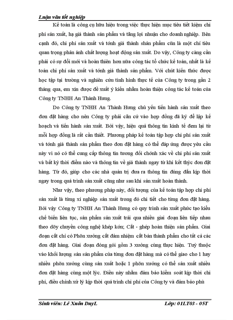 image for page Kế toán tập hợp chi phí sản xuất và tính giá thành sản phẩm tại Công ty TNHH An Thành Hưng