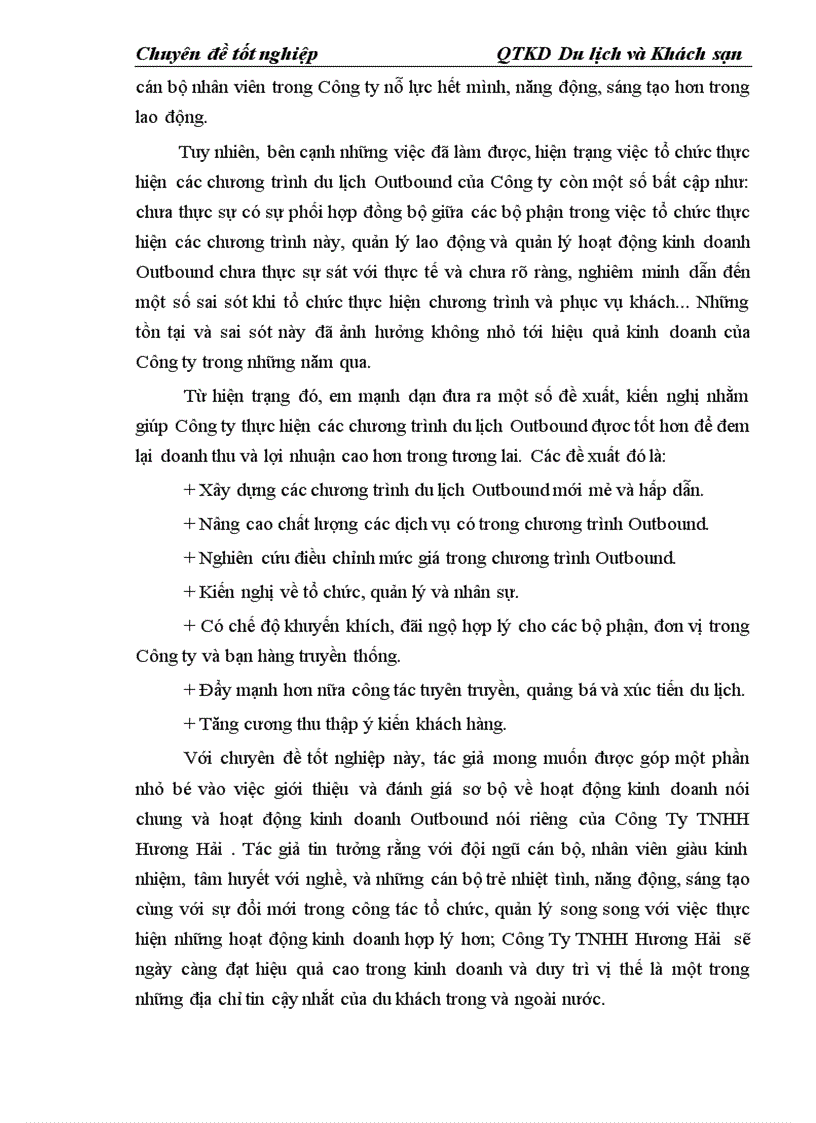 image for page Một số kiến nghị nhằm phát triển hoạt động kinh doanh đưa khách du lịch Việt Nam Outbound đi du lịch nước ngoài tại Công ty TNHH Hương Hải