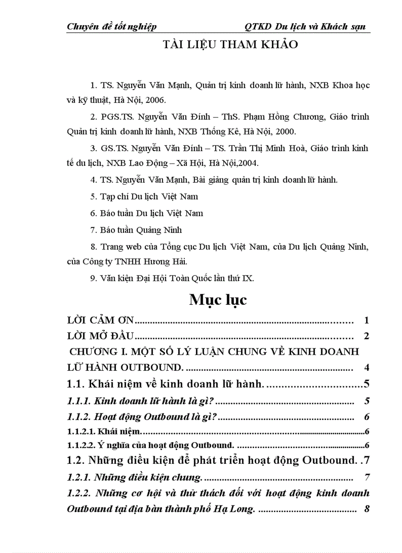 image for page Một số kiến nghị nhằm phát triển hoạt động kinh doanh đưa khách du lịch Việt Nam Outbound đi du lịch nước ngoài tại Công ty TNHH Hương Hải