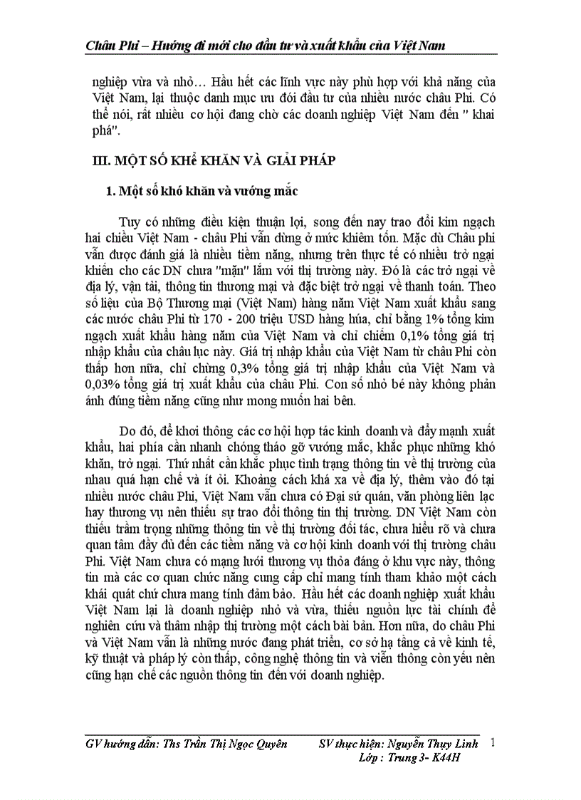 image for page châu phi Hướng đi mới cho đầu tư và xuất khẩu của Việt Nam 1