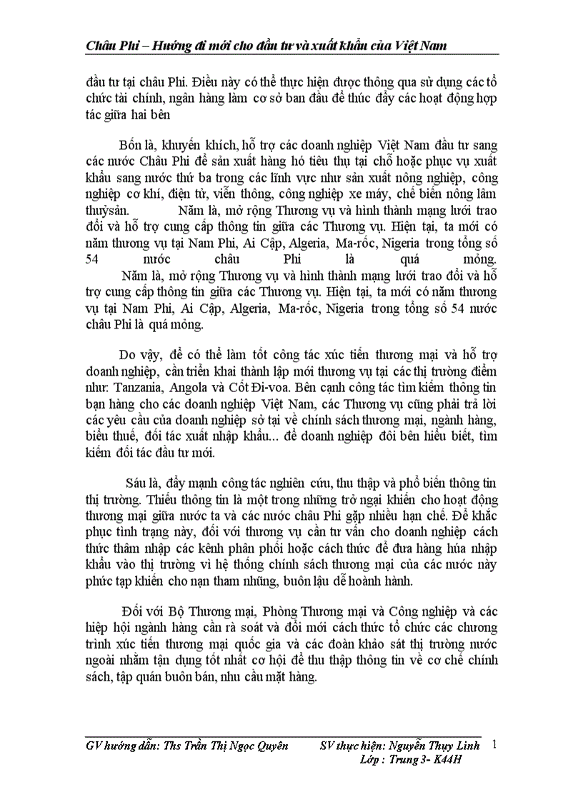 image for page châu phi Hướng đi mới cho đầu tư và xuất khẩu của Việt Nam 1