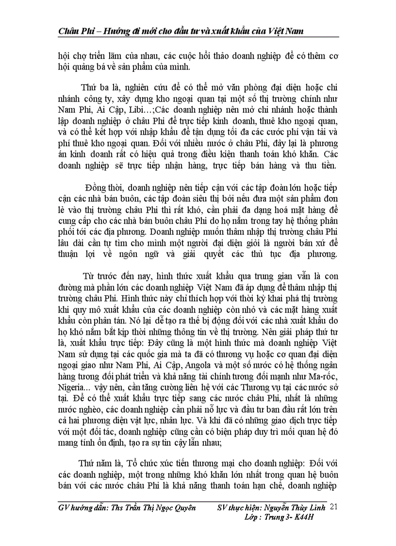 image for page châu phi Hướng đi mới cho đầu tư và xuất khẩu của Việt Nam 1