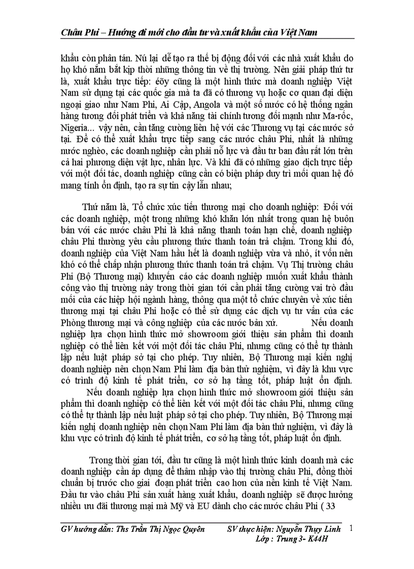 image for page châu phi Hướng đi mới cho đầu tư và xuất khẩu của Việt Nam 1